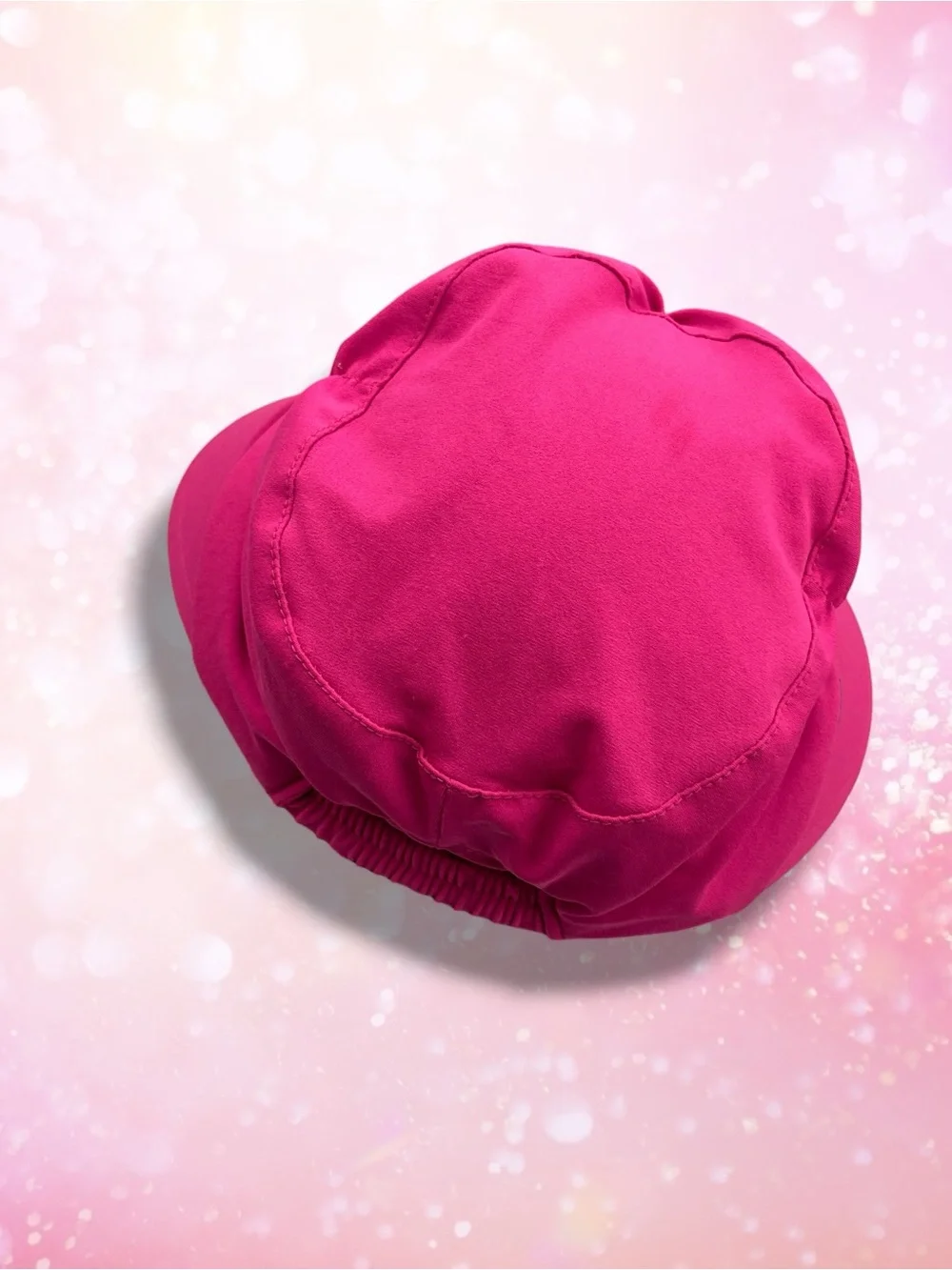 Coolibar UPF 50+ Ruched Sun Hat Bucket Visor Hot Pink Vibrant S/M